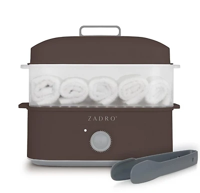 Zadro Facial Towel Steamer with Tongs