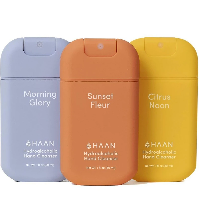 HAAN Hydrating Hand Cleansing Spray Aloe Vera, Set of 3 - SF, MG, CN