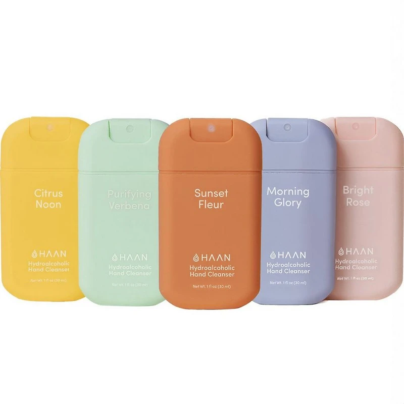 HAAN Hydrating Hand Cleansing Spray Aloe Vera, Set of 5 - CN, PV, SF, MG, BR