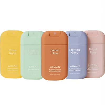 HAAN Hydrating Hand Cleansing Spray Aloe Vera, Set of 5 - CN, PV, SF, MG, BR