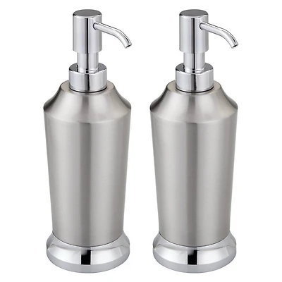 iDesign Brushed Stainless Steel Soap Dispenser