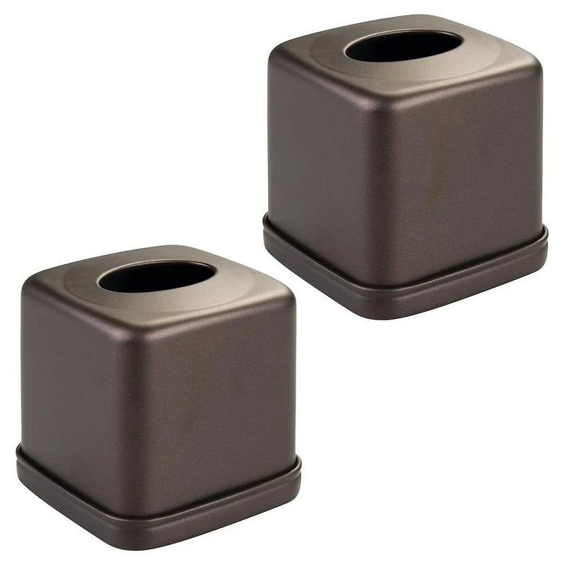 iDesign Square Tissue Box Cover for Bathroom