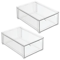 iDesign Stackable Pull-Out Sliding Storage Drawer - ct