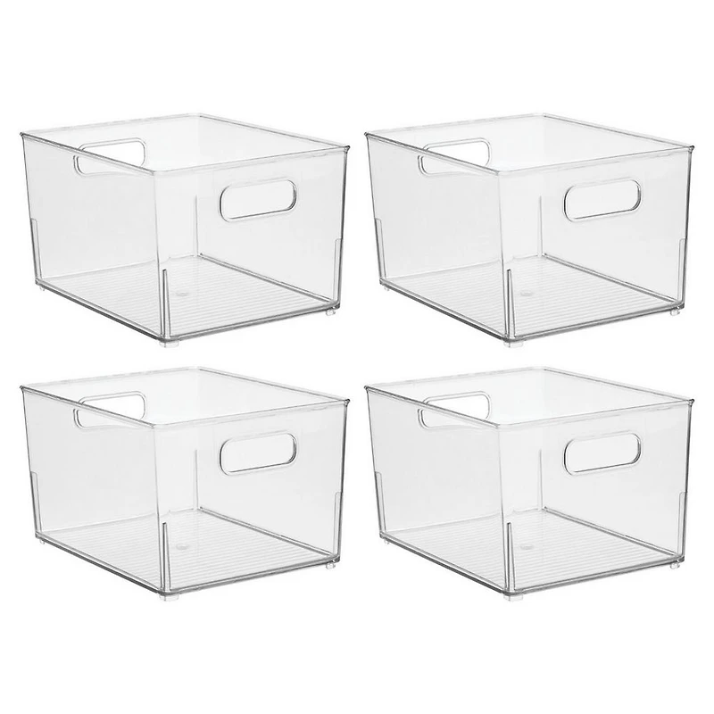iDesign Small Stackable Bathroom Storage Bin - ct