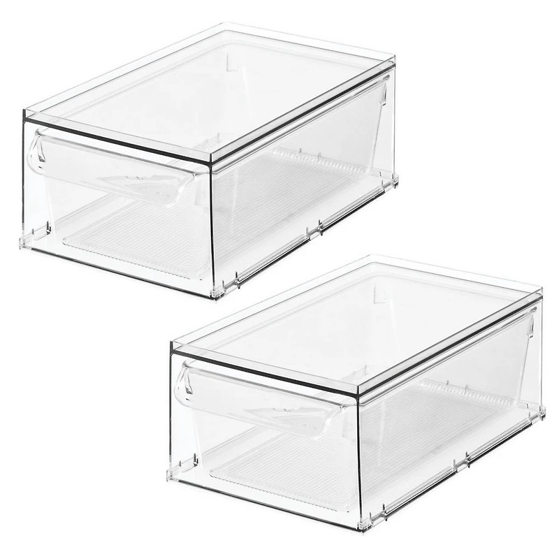 iDesign 2-Pack Stackable Storage Drawers