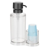 iDesign Mouthwash Caddy with Cup Holder 