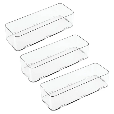 iDesign Interlocking Plastic Drawer Organizer