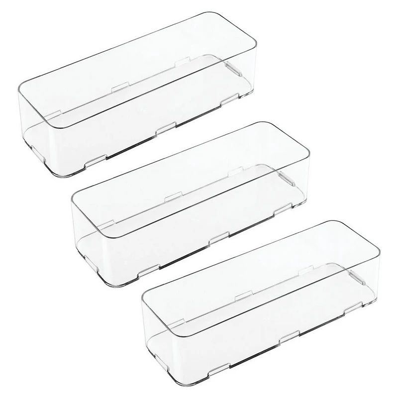 iDesign Interlocking Plastic Drawer Organizer