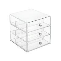 iDesign Divided 3-Drawer Stackable Organizer for Glasses
