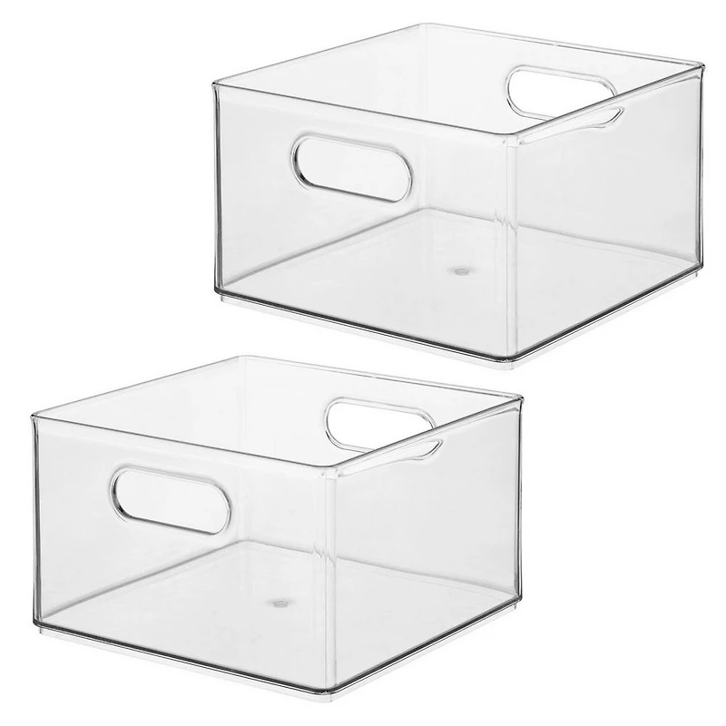 iDesign Plastic Storage Bin with Handles