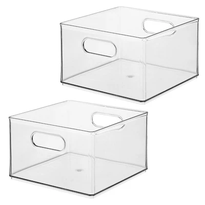 iDesign Plastic Storage Bin with Handles