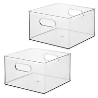 iDesign Plastic Storage Bin with Handles