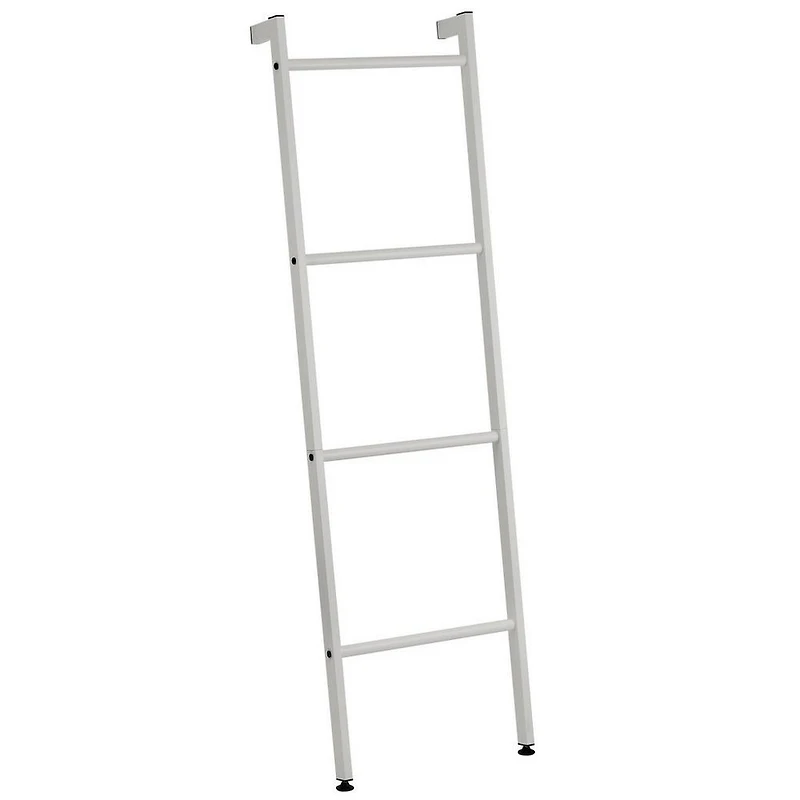 iDesign Light Gray Metal Blanket & Towel Wall Ladder Rack