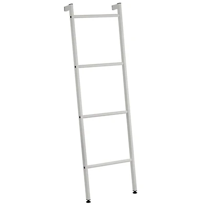 iDesign Light Gray Metal Blanket & Towel Wall Ladder Rack