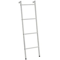iDesign Light Gray Metal Blanket & Towel Wall Ladder Rack