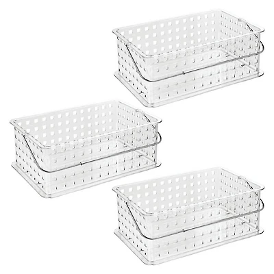 iDesign Large Stackable Shower Caddy Basket