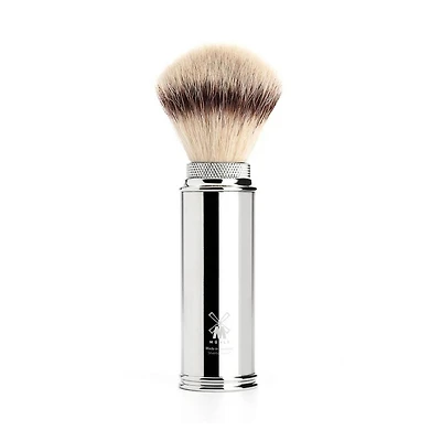MUHLE Travel Chrome Silvertip Fiber Travel Shaving Brush