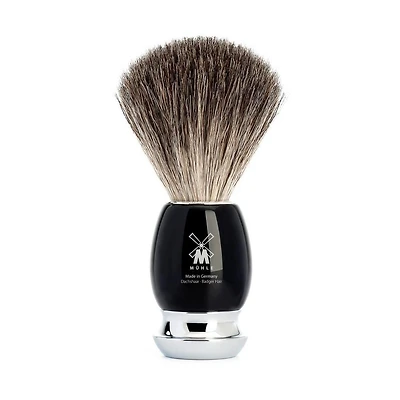 MUHLE Vivo Black Resin Pure Badger Shaving Brush