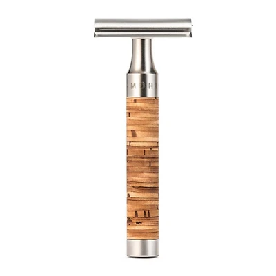 MUHLE Rocca Stainless Steel & Birch Bark Safety Razor