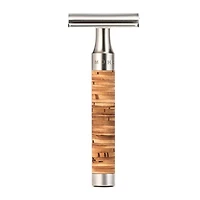 MUHLE Rocca Stainless Steel & Birch Bark Safety Razor