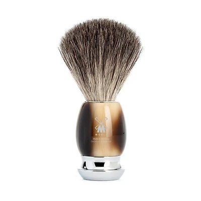 MUHLE Vivo Brown Horn Pure Badger Shaving Brush
