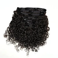 True + Pure Texture Sasha Curl Deep Curly Human Hair Clip Ins Extensions 