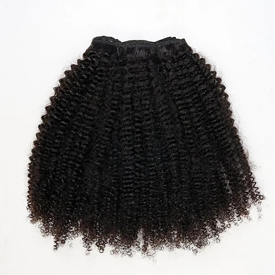True + Pure Texture Jasmine Coil Afro Kinky Curly Human Hair Wefts (Bundles) Extensions - 20"