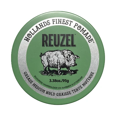 REUZEL Green Grease Pomade Oil-Based Medium Hold