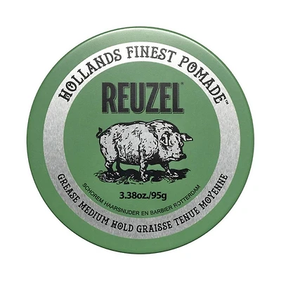 REUZEL Green Grease Pomade Oil-Based Medium Hold