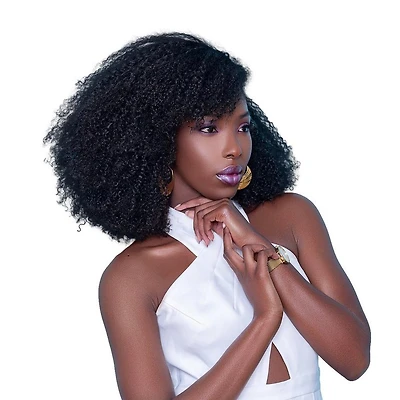 True + Pure Texture Jasmine Coil Afro Kinky Curly Human Hair Clip Ins Extensions - 20"