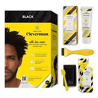 Cleverman Beard Dye Kit for Black Men - Ammonia-Free Gray Coverage