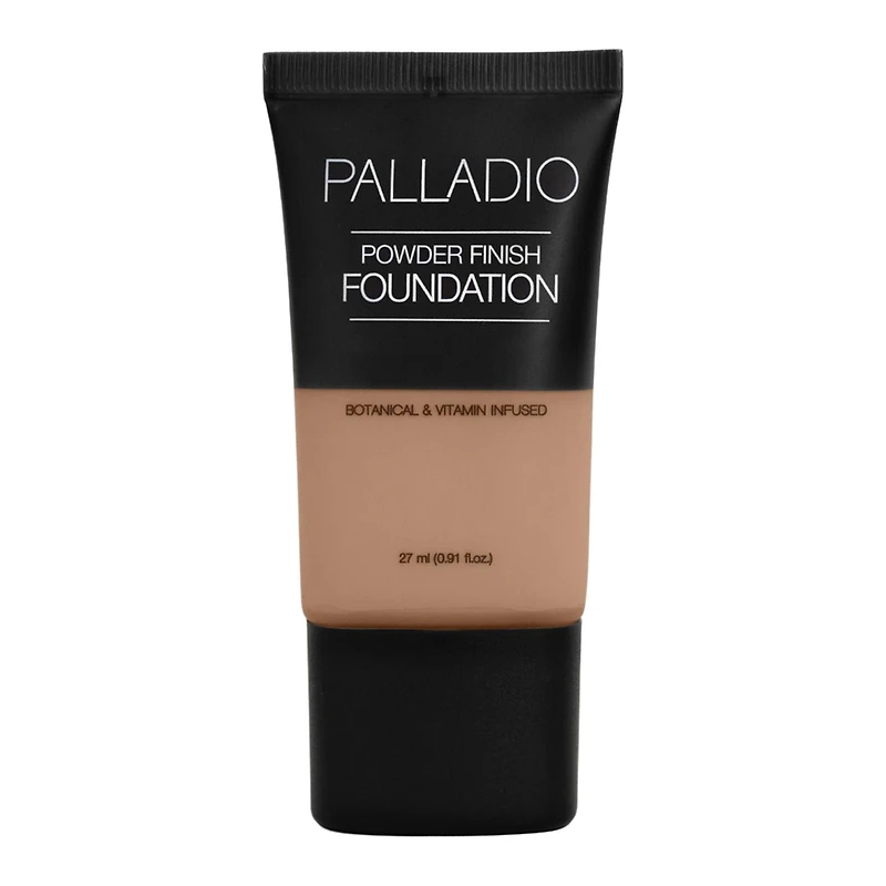 Palladio Beauty Powder Finish Liquid Foundation - Caramel
