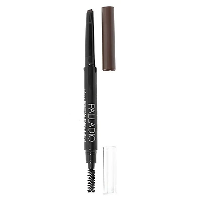 Palladio Beauty The Brow Definer, Tri-Tip Retractable Pencil - Dark Brown