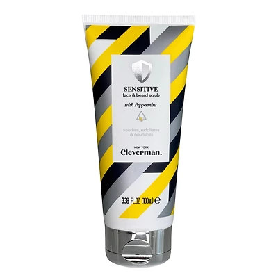Cleverman Sensitive Face & Beard Scrub with Peppermint - Sensitive