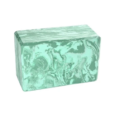Hugger Mugger Marbled Yoga Foam Block 4"