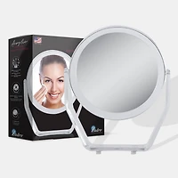 Zadro Countertop Makeup Mirror with 7X/1X magnifications - Clear