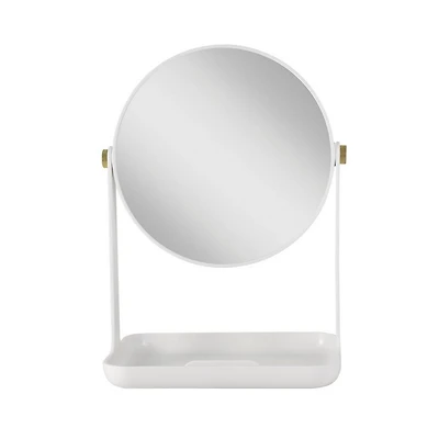 Zadro Makeup Mirror with 5X/1X Magnification, Tray & Phone Holder