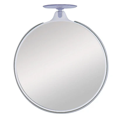 Zadro Travel Mirror with 10X/5X Magnifications, Suction Cup - Gray