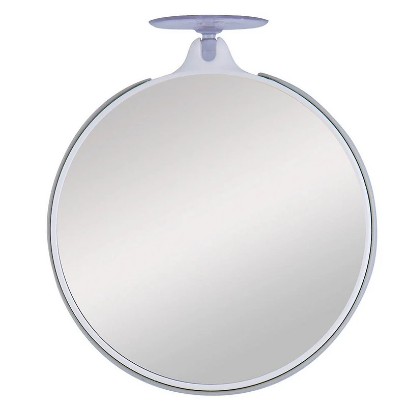 Zadro Travel Mirror with 10X/5X Magnifications, Suction Cup - Gray