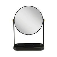 Zadro Makeup Mirror with 5X/1X Magnification, Tray & Phone Holder