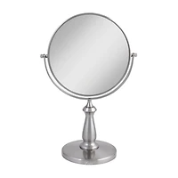 Zadro Makeup Mirror with 8X/1X Magnification - Satin Nickel