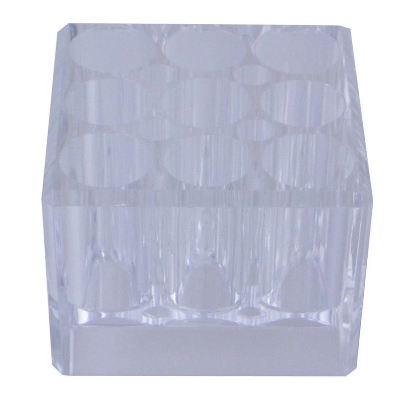 Zadro Makeup Brush Organizer with 13 Compartments - Clear