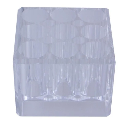 Zadro Makeup Brush Organizer with 13 Compartments - Clear