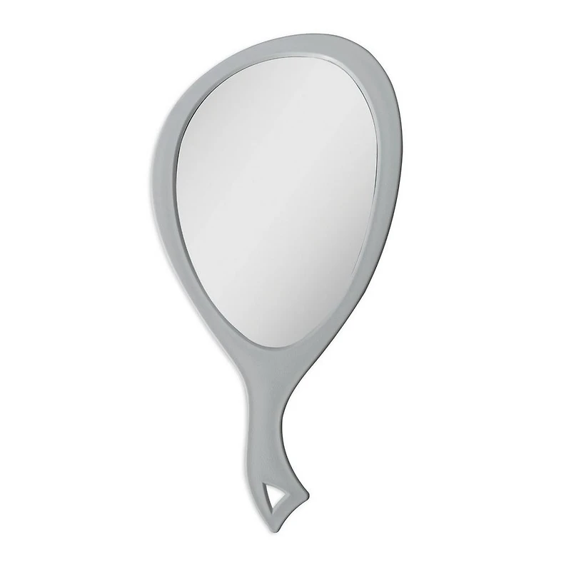 Zadro Medium Teardrop Handheld Mirror with Curved Handle