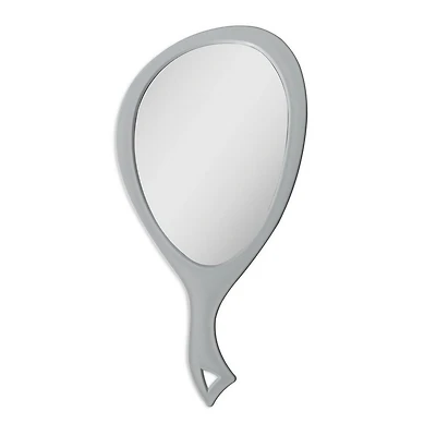 Zadro Medium Teardrop Handheld Mirror with Curved Handle