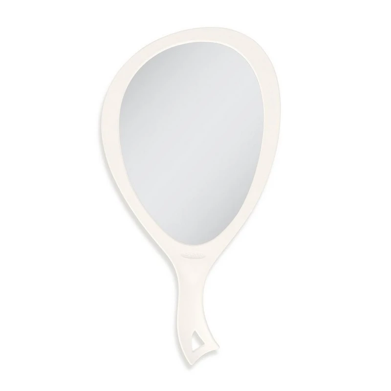 Zadro Large Teardrop Handheld Mirror with Curved Handle