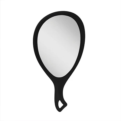 Zadro Medium Teardrop Handheld Mirror with Curved Handle