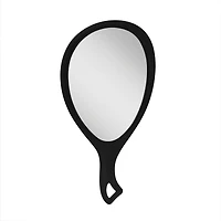 Zadro Medium Teardrop Handheld Mirror with Curved Handle