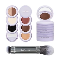 SUBTL. Beauty 6-in-1 Full Face Makeup Stack with Dual-Ended Brush