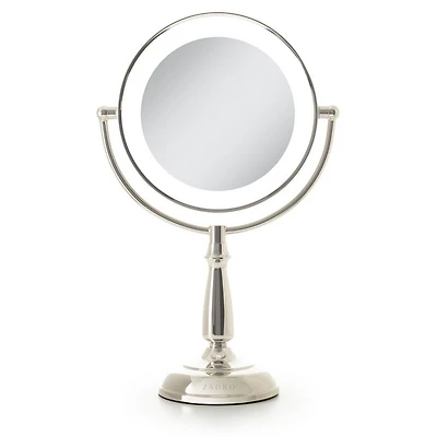 Zadro Classic Lighted Makeup Mirror with 5X/1X, Touch Control
